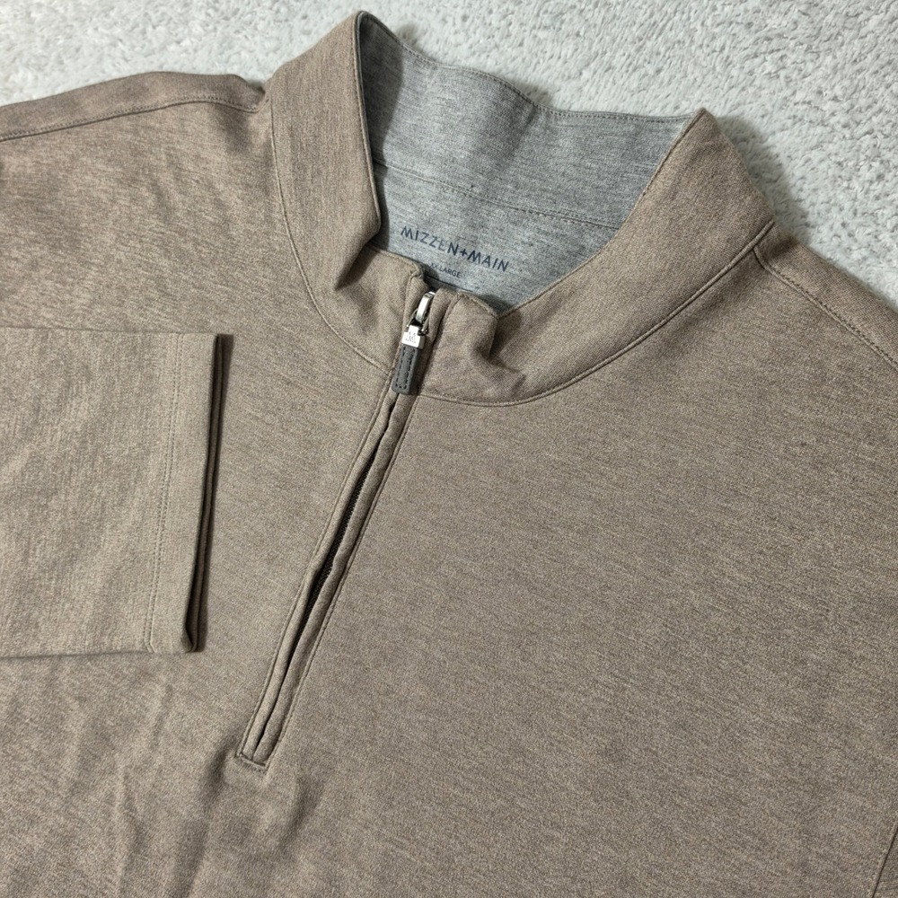 NEW Mizzen+Main Proflex 1/4 Quarter Zip Pullover Men XXL L/S Stretch Performance